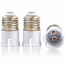 6PCS E27 to B22 Adapter Bulb Light Base Edison Screw Bayonet Converter Adapter