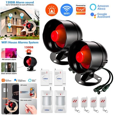 Works with Tuya Smart WIFI Security Alarm System 110dB Wireless Loud Siren Horn