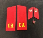 1980's Russian Soviet Army Infantry Soldier Shoulder Boards Collar Tabs Badge