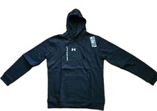 Under Armour UA Fleece Hoodie Men's Rival Terry Pullover -1300261 Medium Black.