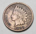 1893 INDIAN HEAD CENT,MOST OF LIBERTY, VERY NICE COIN!!!!(A2)