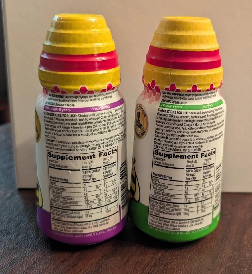 2 X Zarbee's Kids All-in-One Daytime Cough for Children ages 2-6 with Dark Honey - Image 2 of 4