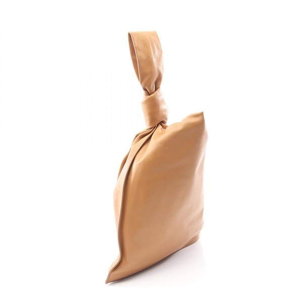 Bottega Veneta BV Twist Leather Handbag Brown Women Used Authentic thumbnail 2