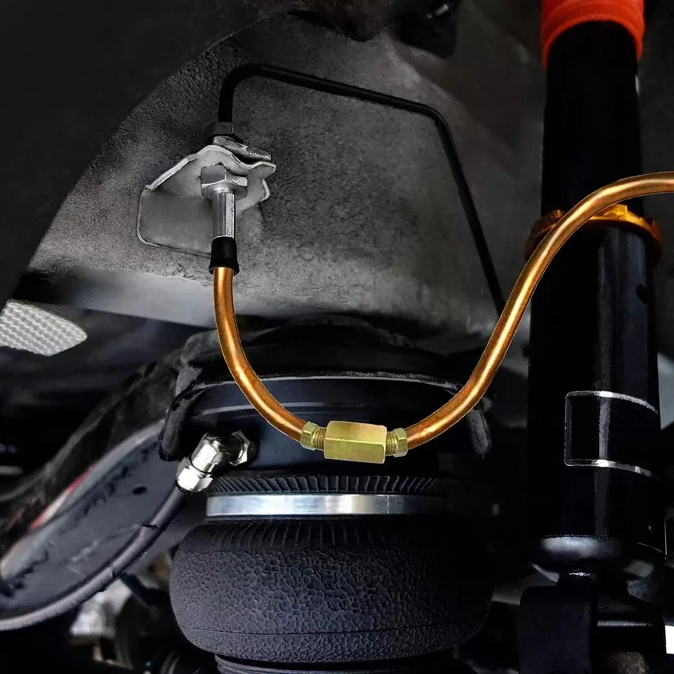 Copper Coated Brake Line 3/16 25FT & Flaring Tool + 22 Nuts Fittings Repair Kit Foto 3 de 4