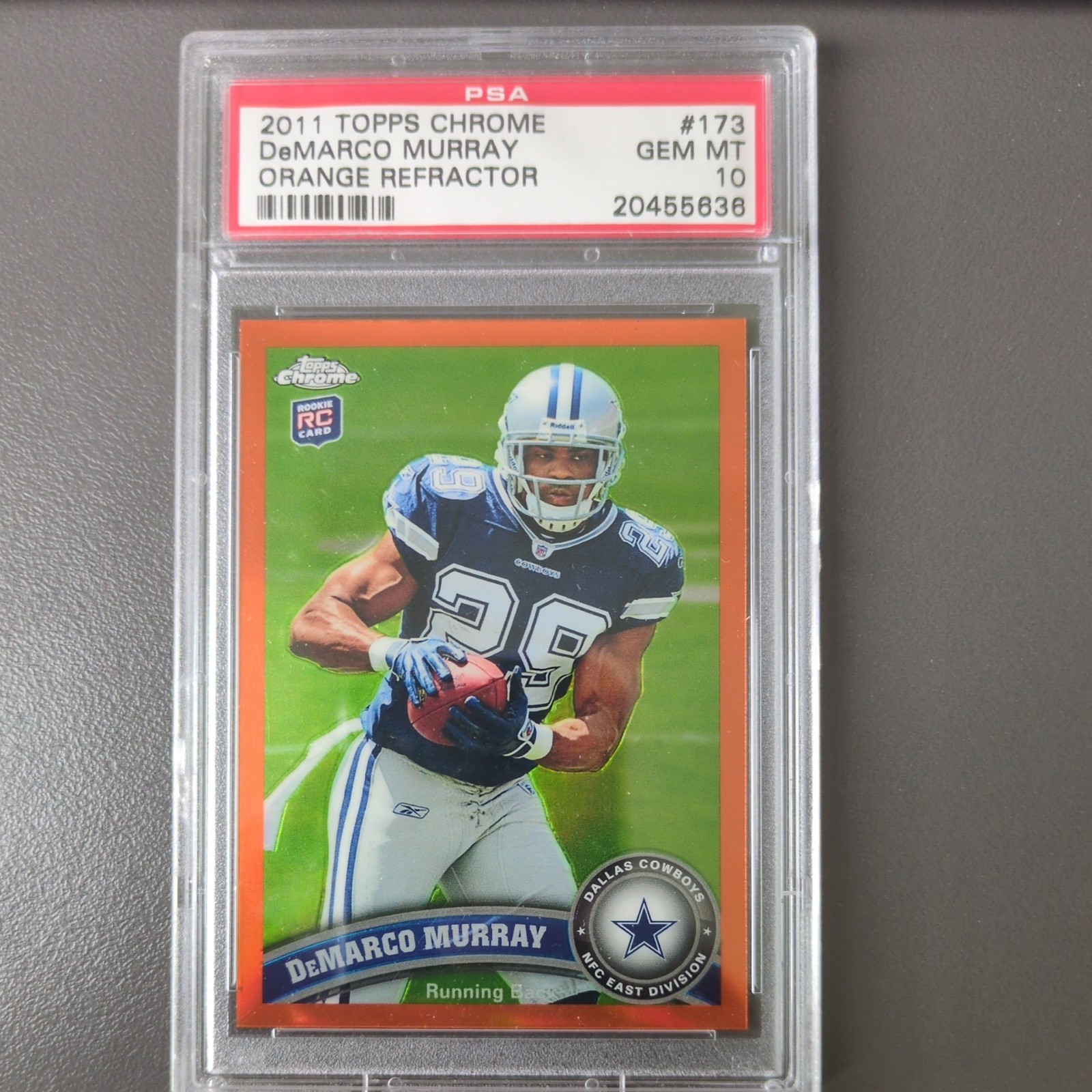 DeMarco Murray Topps Chrome #173 Orange Refractor