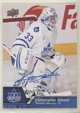 2014-15 Upper Deck AHL Auto Christopher Gibson #33 Auto rg2