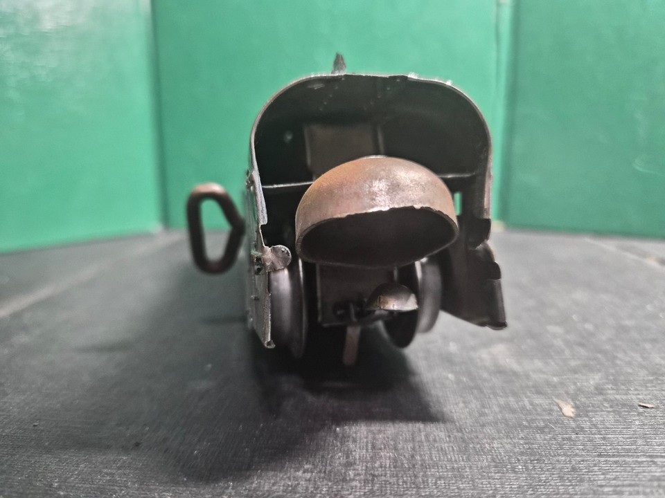 Wind Up Engine Vtg Pre-war American Flyer Silver & Blue Wind Up Engine Works HAFNER ...
