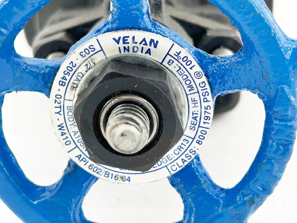 New Velan S03-2054B-02TY-W410 Gate Valve 1/2" Gate Model B Body A105N - Image 2 of 4
