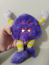 Vintage 1990's Original Silly Slammers Beanbag With Attitude Purple Monster...