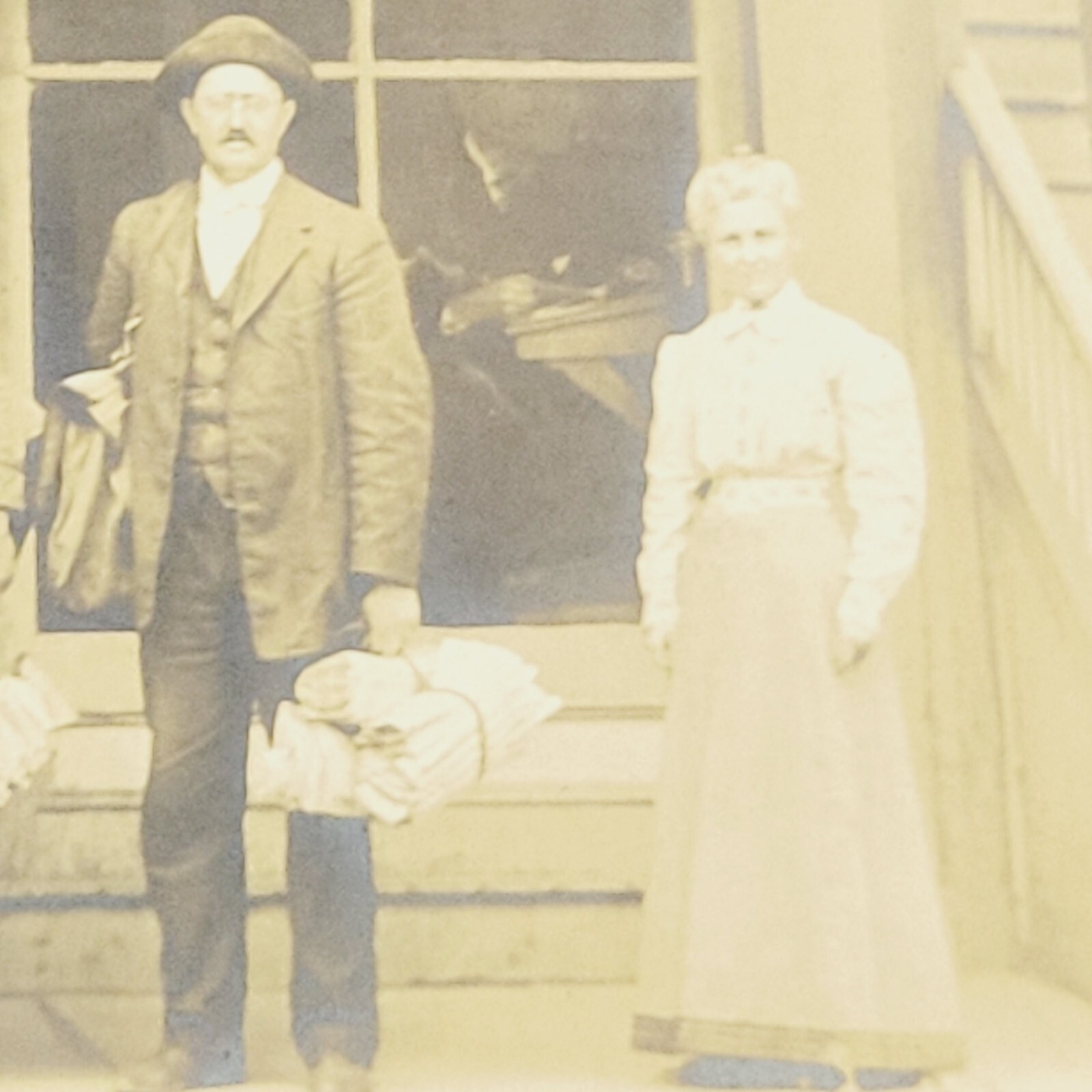 Rare 1909 RPPC Postcard Otego New York Post Office Otsego County NY