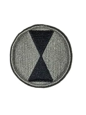 7th Infantry Division (Merrowed Edge) ACU U.S. Army Shoulder Patch Insignia