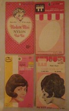 Lot of Vintage 1950's Hairnets -Goodie, Modern Miss, TT Lot of 4 Packages