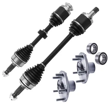 Front CV Axle Shaft+Wheel Hub & Bearing Kit Assembly for Honda Acura TSX Accord