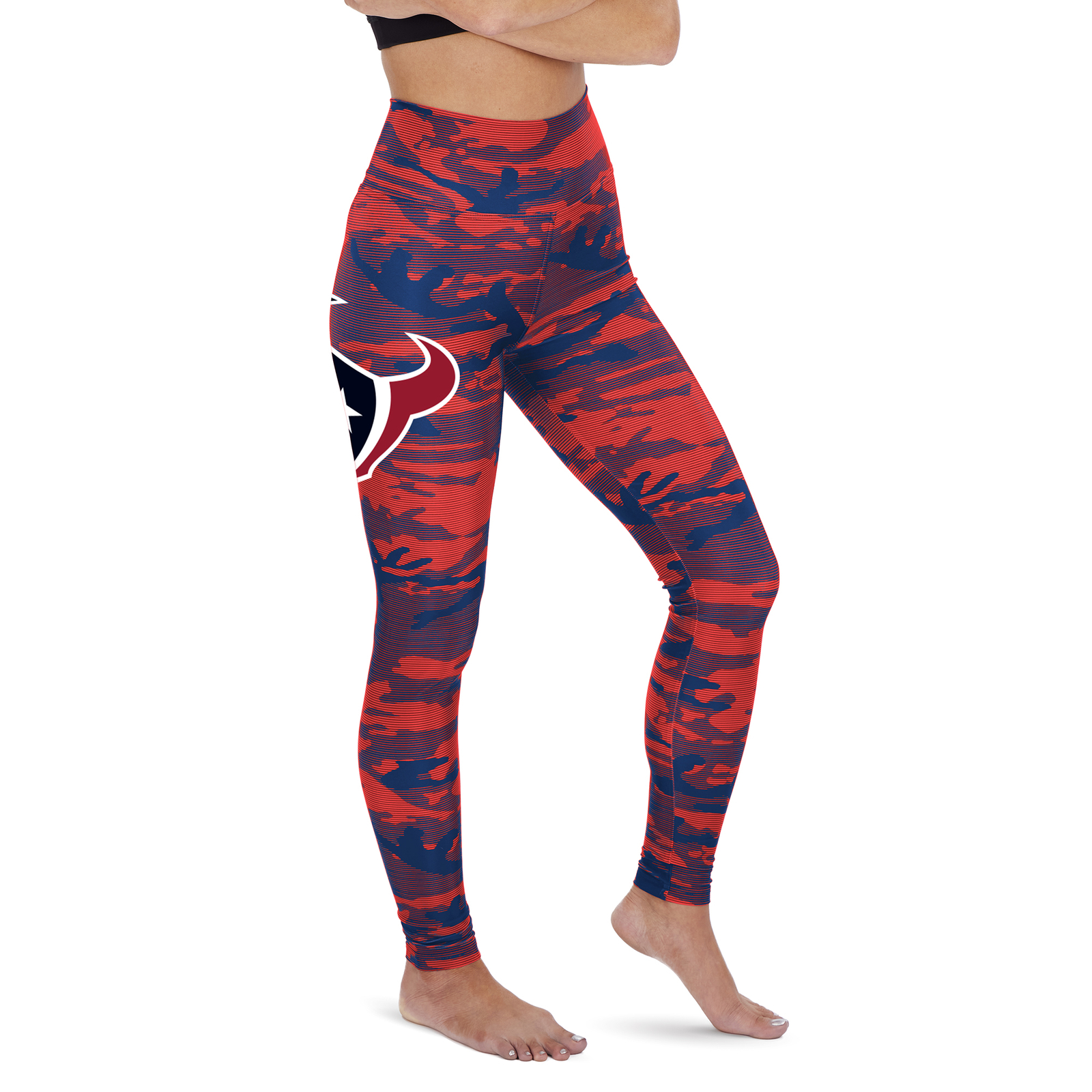 Женские леггинсы в камуфляжной расцветке Zubaz Houston Texans NFL
