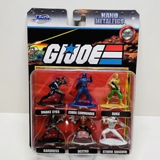 Jada Nano G.I. Joe Metalfigs Cobra Duke Snake Eyes Action Figure Die Cast