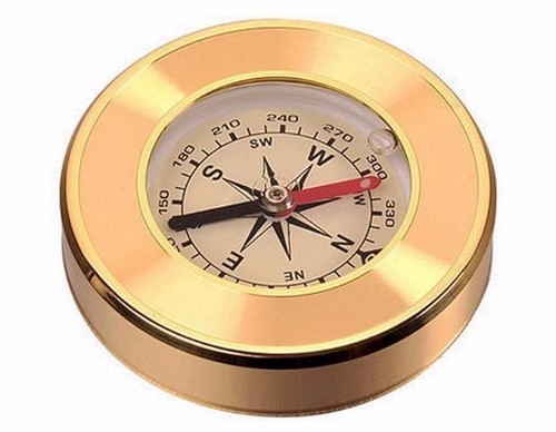 gold marching lensatic compass