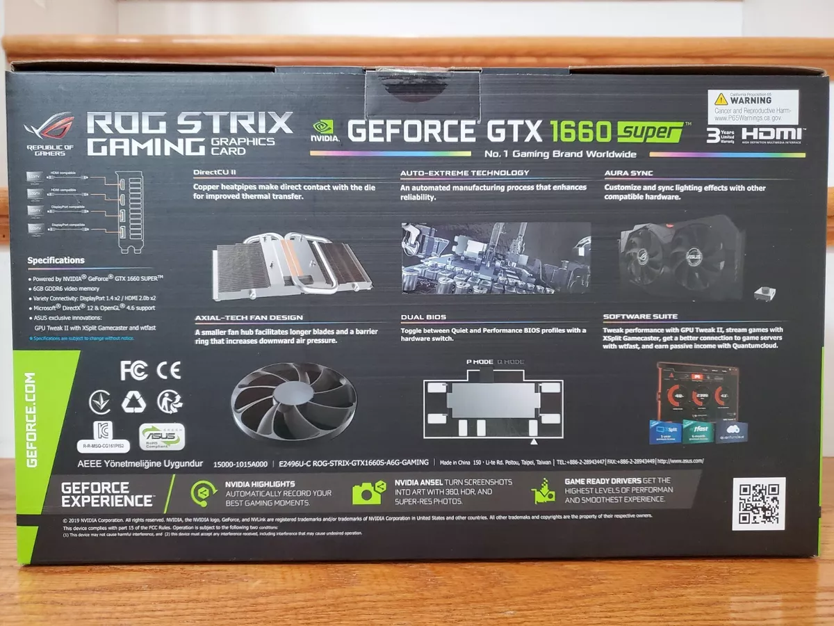 Asus gtx 1660 super strix gaming sale
