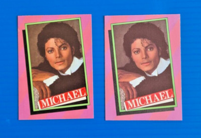 1984 TOPPS MICHAEL JACKSON SERIES ONE - 17 - MJJ PRODUCTIONS - (2 VARIETRIES)