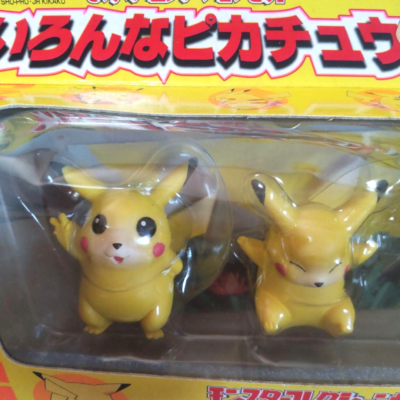 Pokemon Pikachu Figure Set of 3 Vintage in 1998 Tomy Unused from