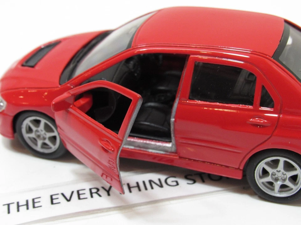WELLY MITSUBISHI LANCER EVOLUTION VIII RED 4.75 INCHES LONG FREE SHIP - Image 4 of 4