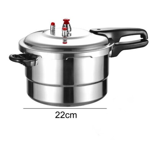 5 Litre Home Dual Handle aluminum Pressure Cooker Kitchen Catering Cookware UK
