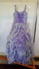 NWT Children's Pageant Gown Purple Size 12
