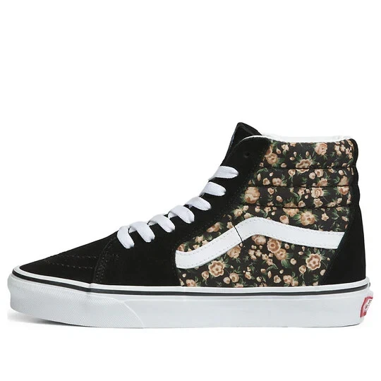 VANS SK8 HI ROSE DREAMS PIZZO UNISEX UOMO TAGLIA 4 5 = DONNA TAGLIA 6 SCARPE NERE NUOVE