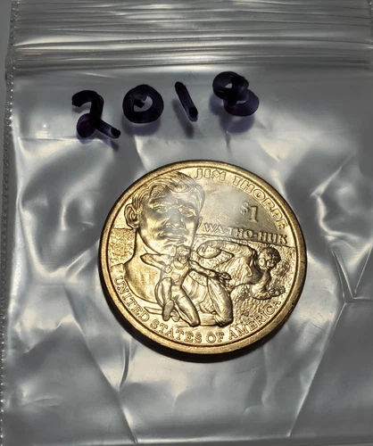2018-P Native American Dollar — photo from the most recent tracked eBay sale