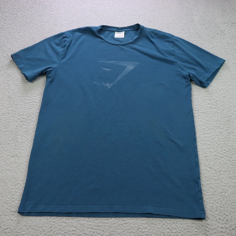 gymshark short sleeve crew neck tee logo print preppy shirt