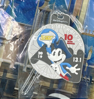 Run Disney World 2019 Wine Dine Half Marathon Luggage Tag Mickey Mouse