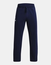 Under Armour Men  s Midnight Navy/White UA Rival Fleece Pants
