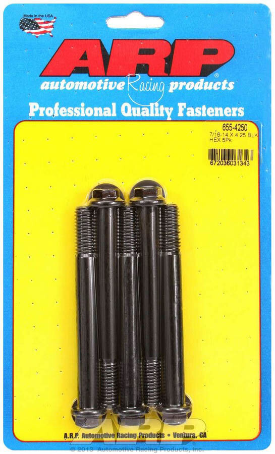 ARP Bolt Kit - 6pt (5) 7/16-14 x 4.250 ARP Bolt Kit - 6pt (5) 7/16-14 x 4.250
