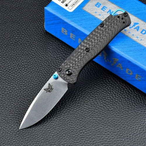 Benchmade Mini Bugout AXIS Lock Knife Carbon Fiber (2.8" Satin S90V) 533-3