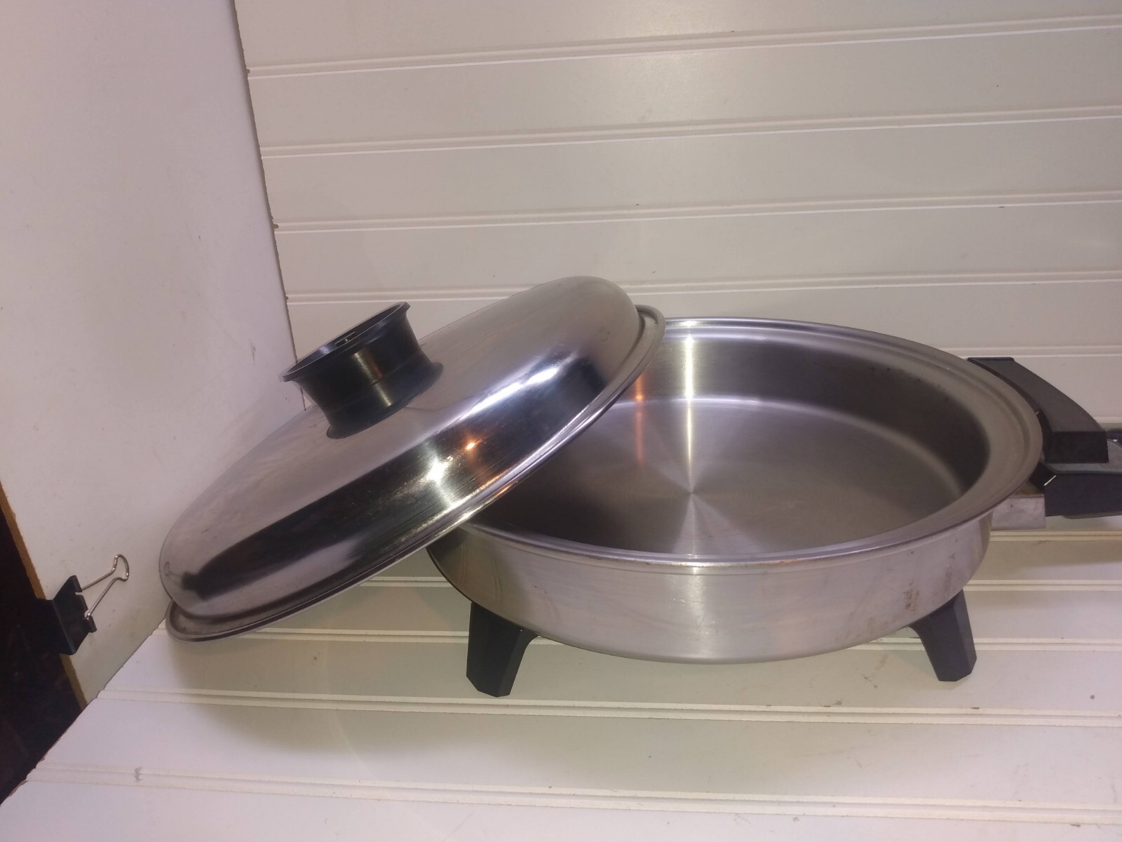 Townecraft Chef's Ware 12" Electric Skillet Stainless Liquid Core Fry