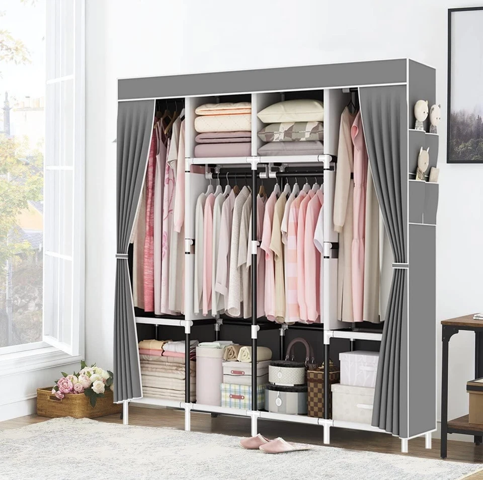 Tragbarer Kleiderschrank Platzsparender Modularer Kunststoffschrank mit Türen - Image 2 of 4