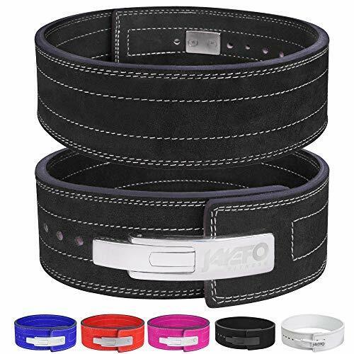 Leather Power Lifting Belt 10MM Thick 4 inches Wide Double Prong Single - Picture 1 of 13