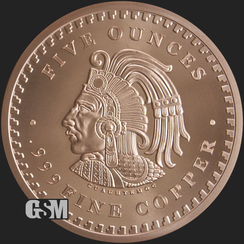 5 oz Copper Round - Aztec Calendar (BU in Coin Capsule) | eBay