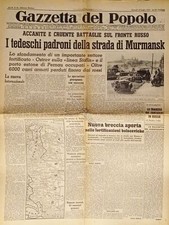 Gazzetta del Popolo N. 164 - 1941 I tedeschi padroni della strada di Murmansk