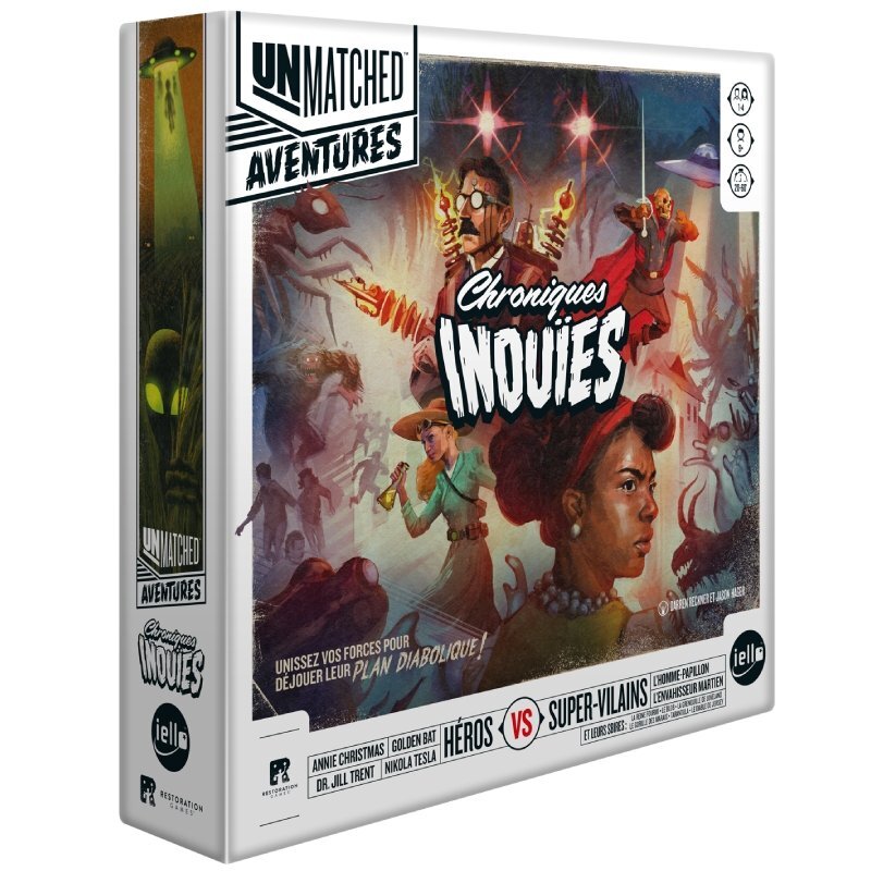 Unmatched Aventures Chroniques Inouïes Iello : jeu de société de stratégie et de cartes