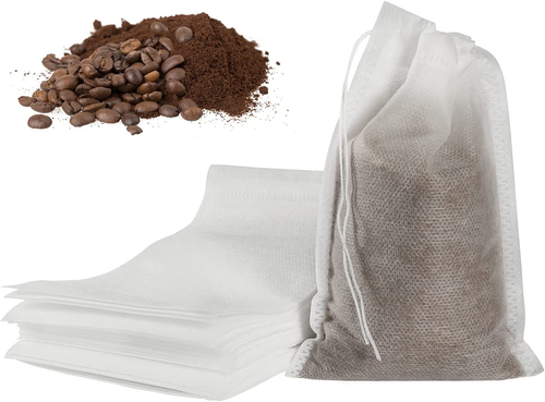 50Pcs No Mess Cold Brew Bags, 4X6 Inch Disposable Coffee Filter Bag Fine Mesh Br