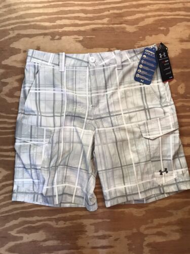 Under Armour White And Gray Offshore Armour Fishing Shorts-W36 - Picture 1 of 2