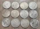 Collection of (12) AU/BU Pre-21 Morgan Silver Dollars, 8 Different Dates