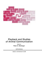 Peter K. Mcgregor | Playback And Studies Of Animal Communication | Taschenbuch