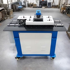 220V Seam Lock Forming Machine C-drive-locking and Radial Hem Seam 7 Shapes