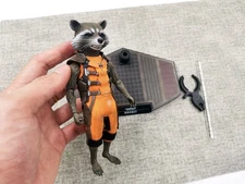 Rocket Stand Figure Hot Toys Rocket HT MMS254 Guardians Of The Galaxy 1/6 Scale