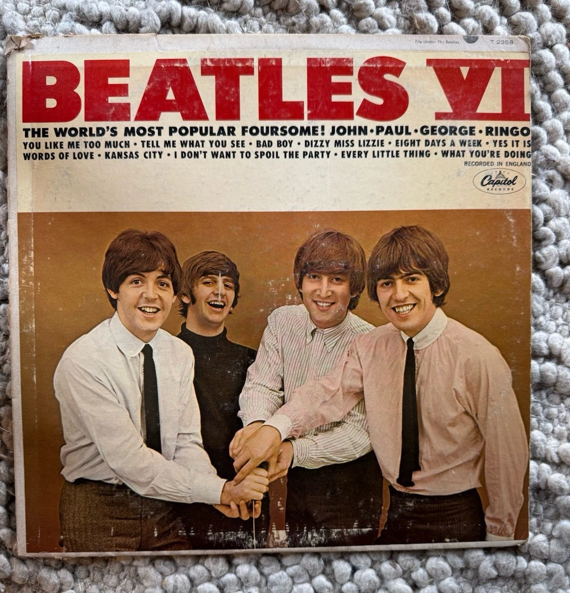 The Beatles - Beatles VI Vinyl LP 1965 Original Capitol ST-2358 Stereo Black Rai