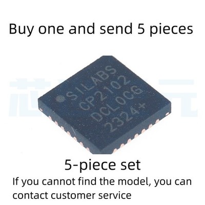 5 piece set CP2102-GMR QFN-28 USB to UART bridge controller chip