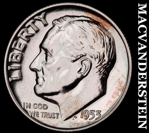 1953 Silver Roosevelt Dime-Choice Gem Proof Lustrous No Reserve #i5823