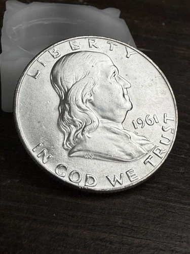 GEM BU Unc 1961 P Franklin Half Dollar Gem 90% Silver 50c