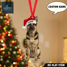 Personalized German Shepherd Dog Christmas Ornament,Funny Dog Lover Tree